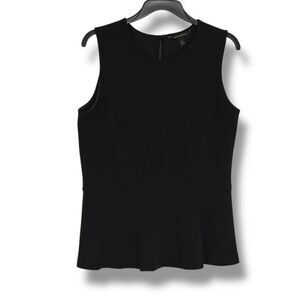 Banana Republic Women’s Sleeveless Black Peplum Top Sz 10